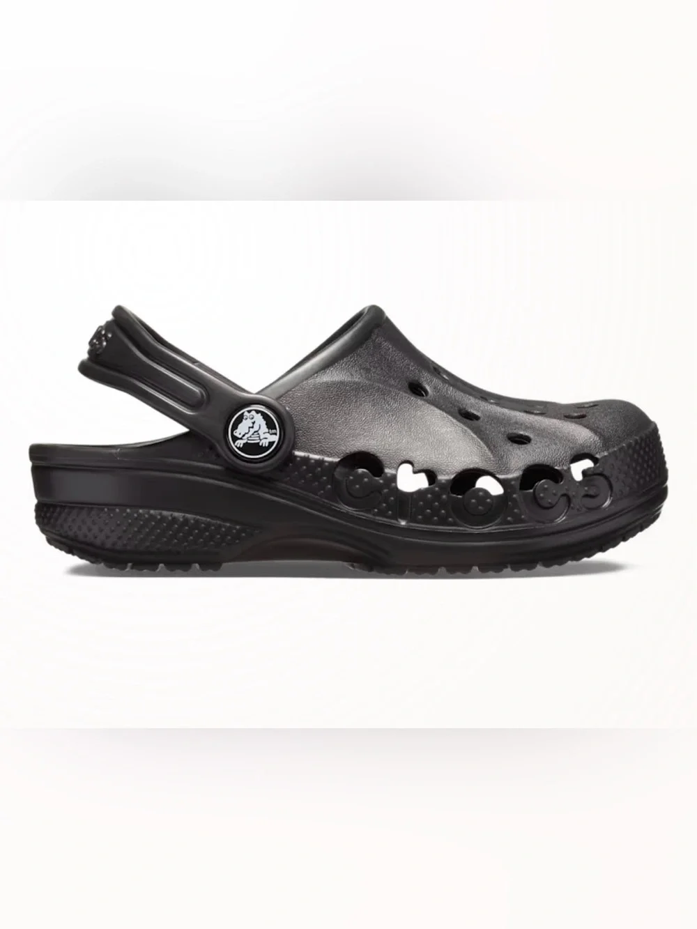 Used Baya Black Crocs Toddler Boy Girls C9 Small Kids 9 Summer shoes